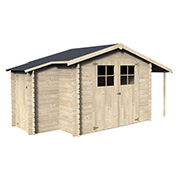 abri de jardin en bois milogan - decor et jardin